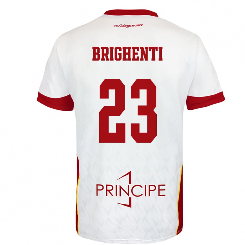 Danxen Dětské Nicolò Brighenti #23 Bíločervená Daleko Hráčské Dresy 2025/26 Dres