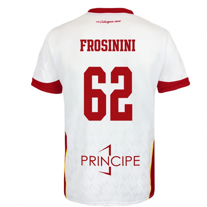 Danxen Dětské Ruggero Frosinini #62 Bíločervená Daleko Hráčské Dresy 2025/26 Dres