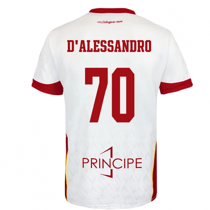 Danxen Dětské Marco D'alessandro #70 Bíločervená Daleko Hráčské Dresy 2025/26 Dres