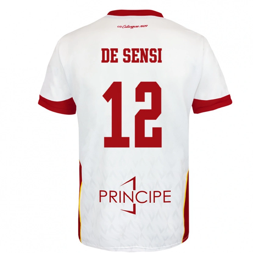 Danxen Dětské Giuseppe De Sensi #12 Bíločervená Daleko Hráčské Dresy 2025/26 Dres