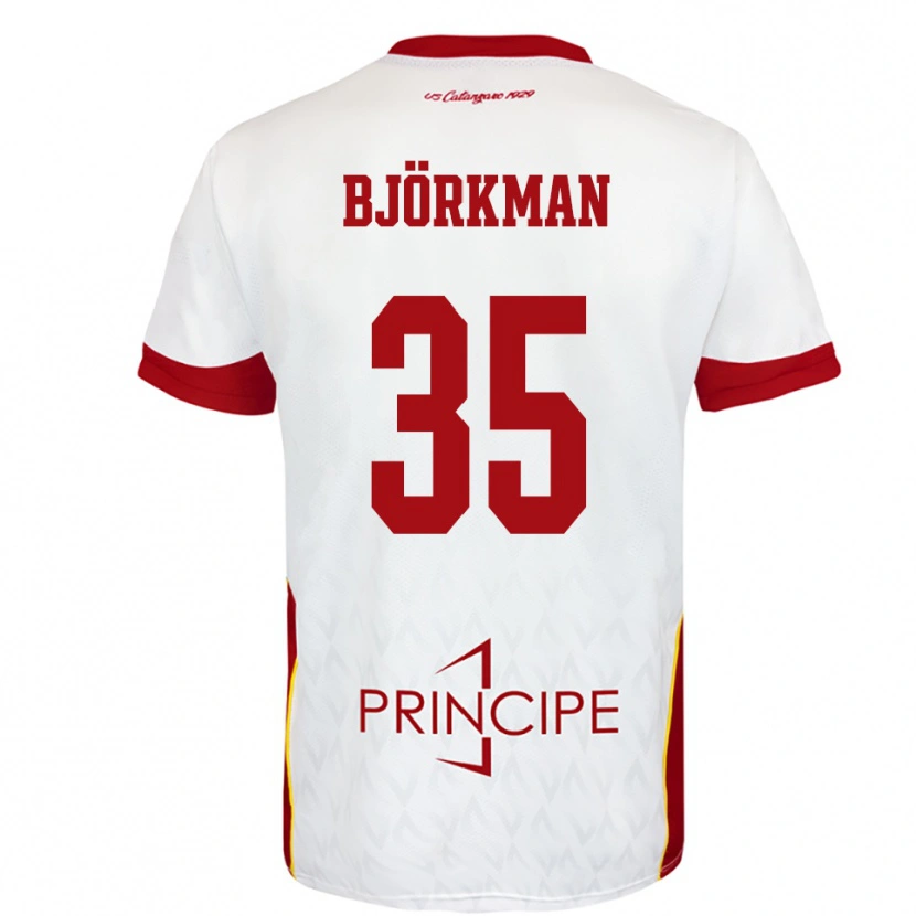 Danxen Dětské Robin Björkman #35 Bíločervená Daleko Hráčské Dresy 2025/26 Dres