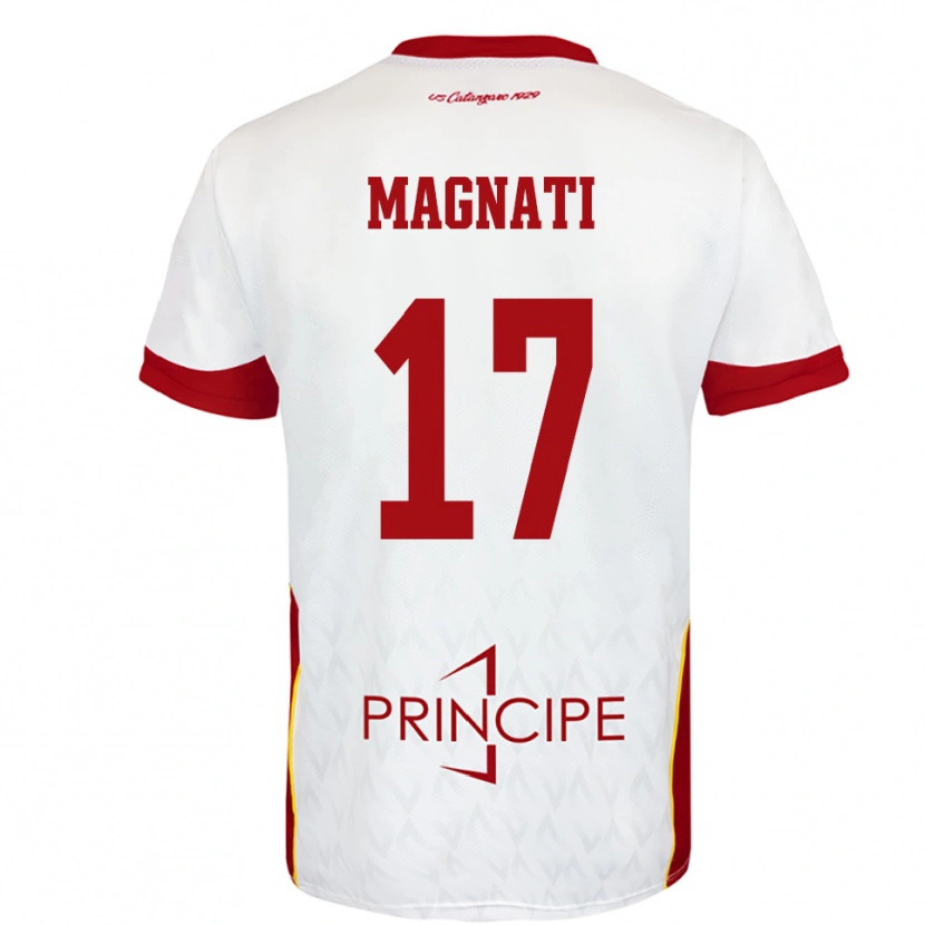 Danxen Dětské Francesco Magnati #17 Bíločervená Daleko Hráčské Dresy 2025/26 Dres