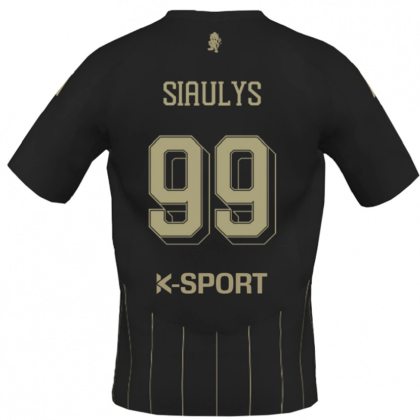 Danxen Dětské Ovidijus Siaulys #99 Šedá Bílá Daleko Hráčské Dresy 2025/26 Dres