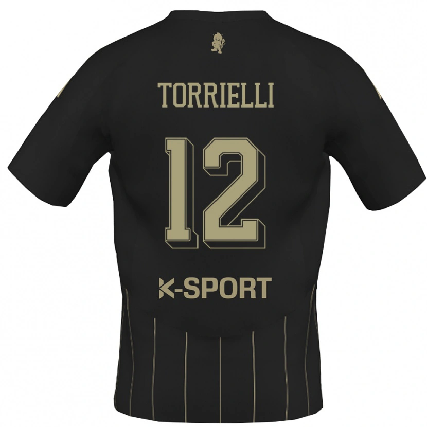 Danxen Dětské Edoardo Torrielli #12 Šedá Bílá Daleko Hráčské Dresy 2025/26 Dres