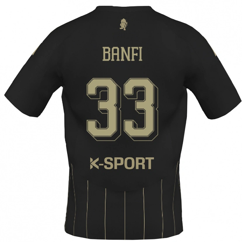 Danxen Dětské Emanuele Banfi #33 Šedá Bílá Daleko Hráčské Dresy 2025/26 Dres