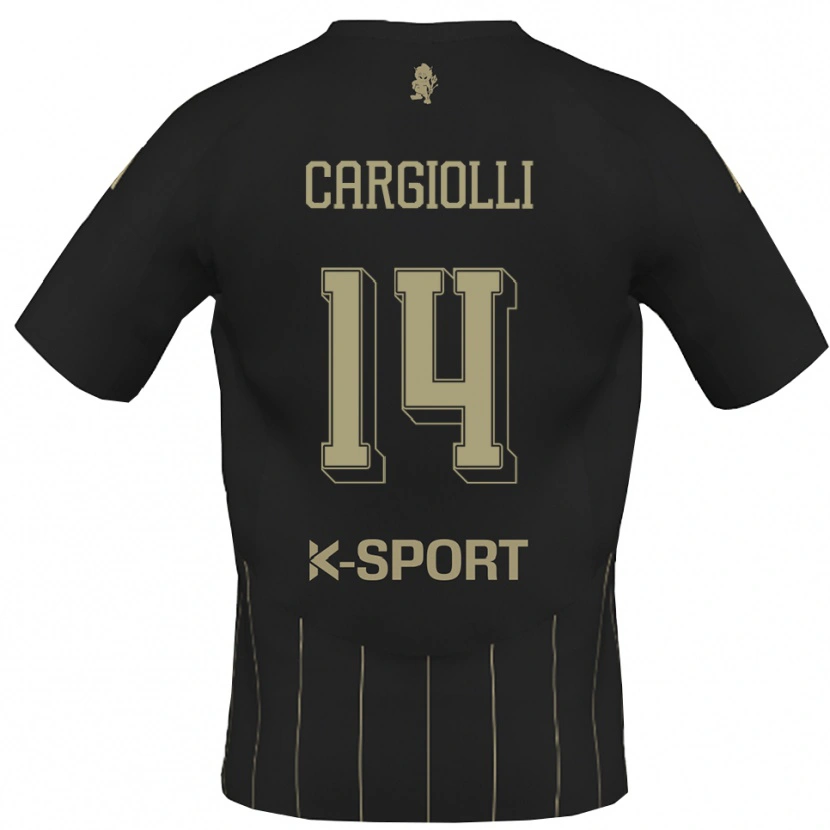 Danxen Dětské Tommaso Cargiolli #14 Šedá Bílá Daleko Hráčské Dresy 2025/26 Dres