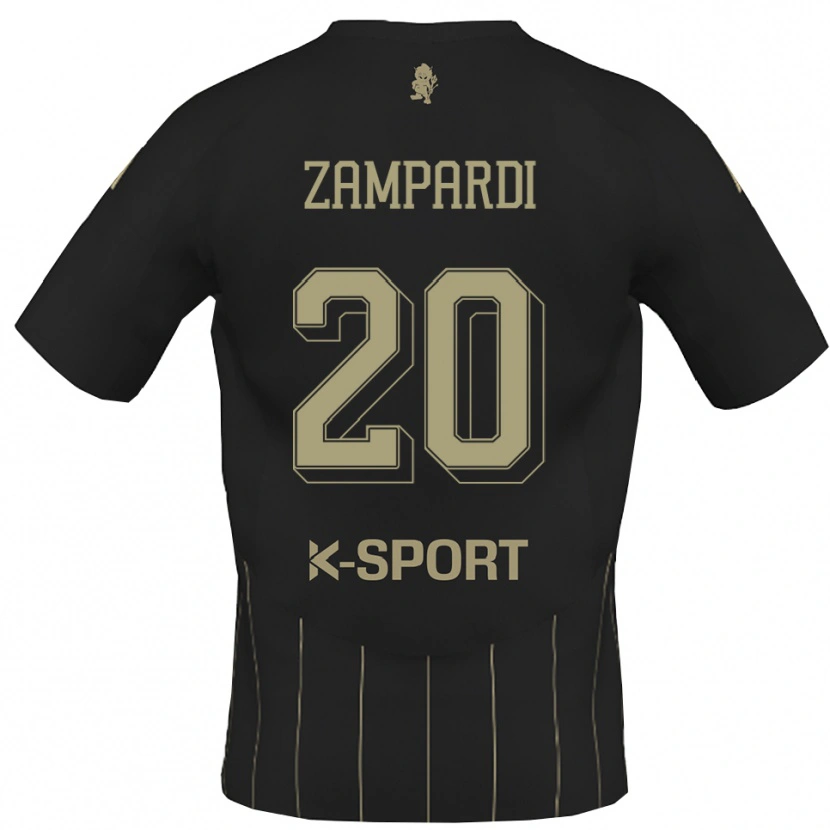 Danxen Dětské Gabriele Zampardi #20 Šedá Bílá Daleko Hráčské Dresy 2025/26 Dres