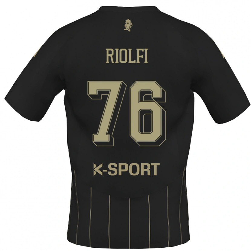 Danxen Dětské Emanuele Riolfi #76 Šedá Bílá Daleko Hráčské Dresy 2025/26 Dres