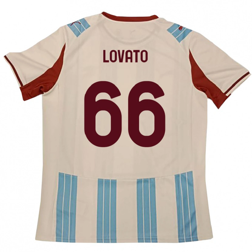 Danxen Dětské Matteo Lovato #66 Světle Modrá Bílá Daleko Hráčské Dresy 2025/26 Dres