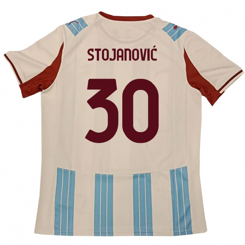 Danxen Dětské Petar Stojanović #30 Světle Modrá Bílá Daleko Hráčské Dresy 2025/26 Dres