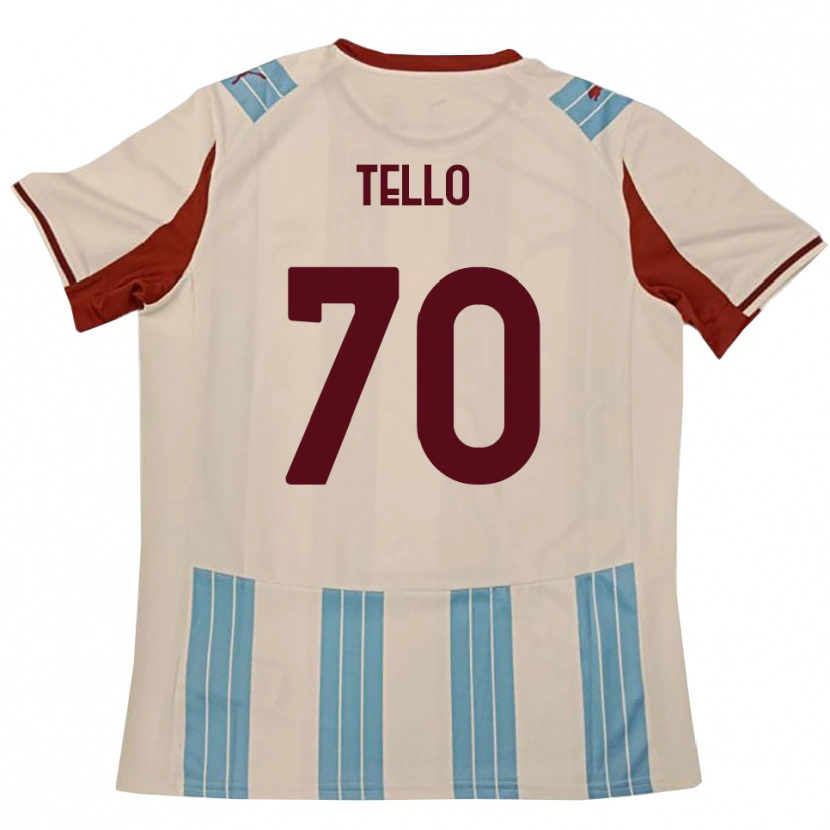 Danxen Dětské Andrés Tello #70 Světle Modrá Bílá Daleko Hráčské Dresy 2025/26 Dres