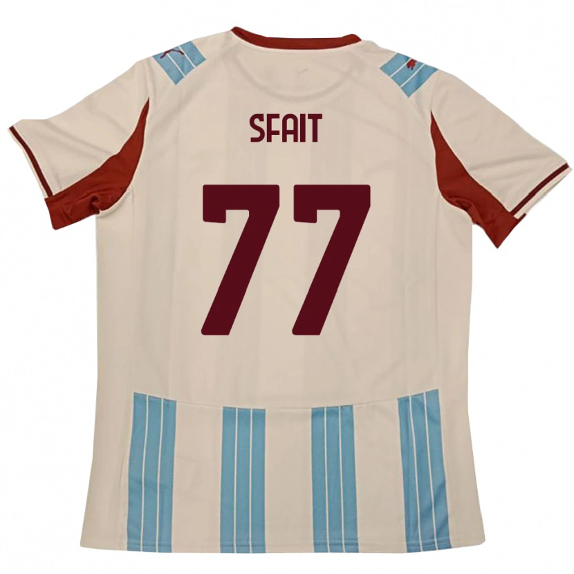 Danxen Dětské Andres Sfait #77 Světle Modrá Bílá Daleko Hráčské Dresy 2025/26 Dres