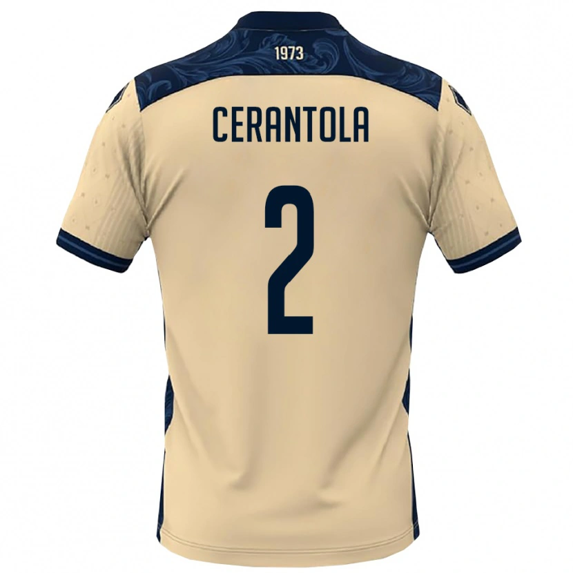Danxen Dětské Riccardo Cerantola #2 Bílá Tmavě Modrá Daleko Hráčské Dresy 2025/26 Dres