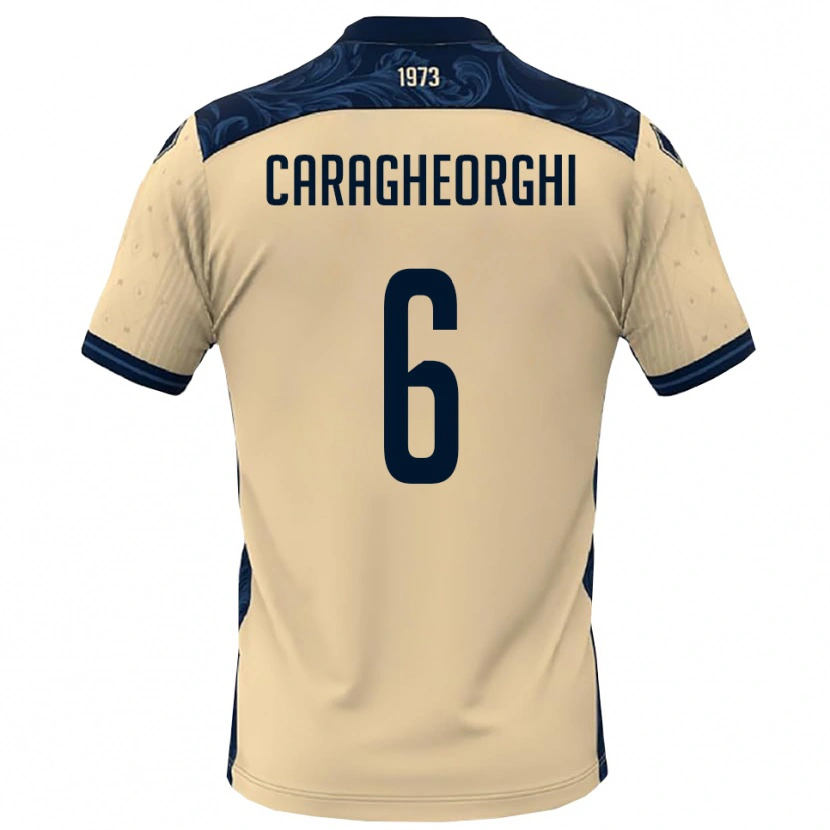 Danxen Dětské Nichita Caragheorghi #6 Bílá Tmavě Modrá Daleko Hráčské Dresy 2025/26 Dres