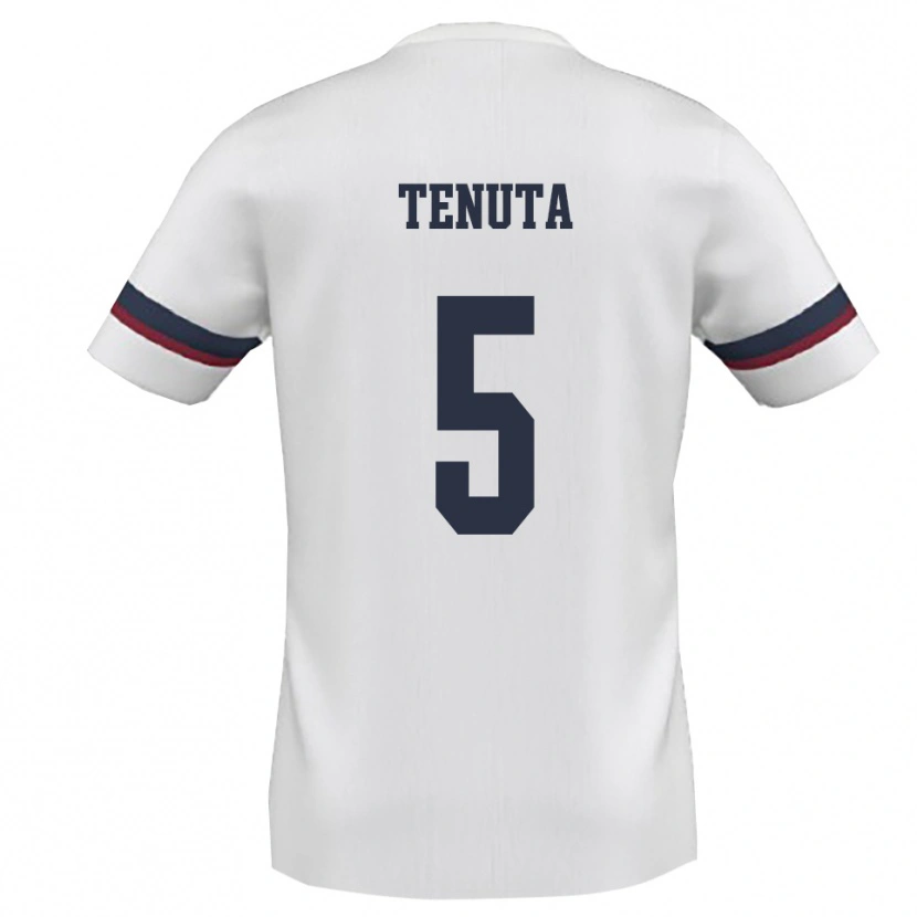 Danxen Dětské Alessandro Tenuta #5 Bíločervená Daleko Hráčské Dresy 2025/26 Dres