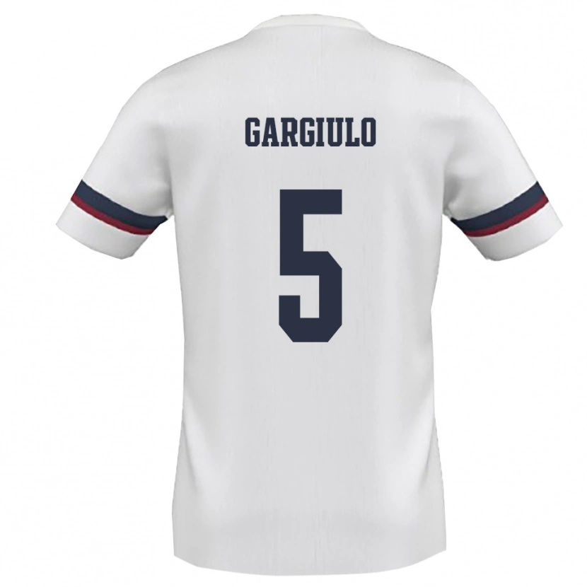 Danxen Dětské Mario Gargiulo #5 Bíločervená Daleko Hráčské Dresy 2025/26 Dres