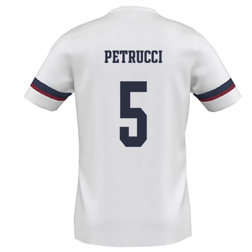Danxen Dětské Gianluca Petrucci #5 Bíločervená Daleko Hráčské Dresy 2025/26 Dres