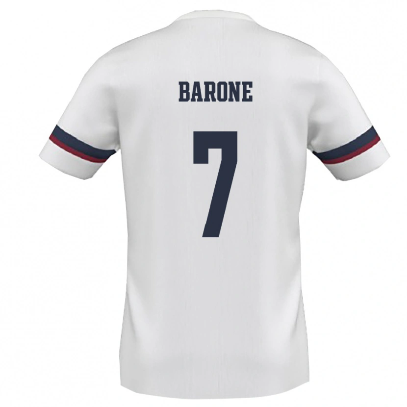 Danxen Dětské Antonio Barone #7 Bíločervená Daleko Hráčské Dresy 2025/26 Dres