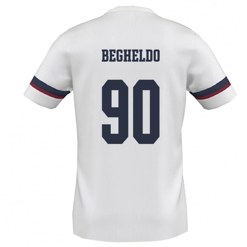 Danxen Dětské Gianmarco Begheldo #90 Bíločervená Daleko Hráčské Dresy 2025/26 Dres