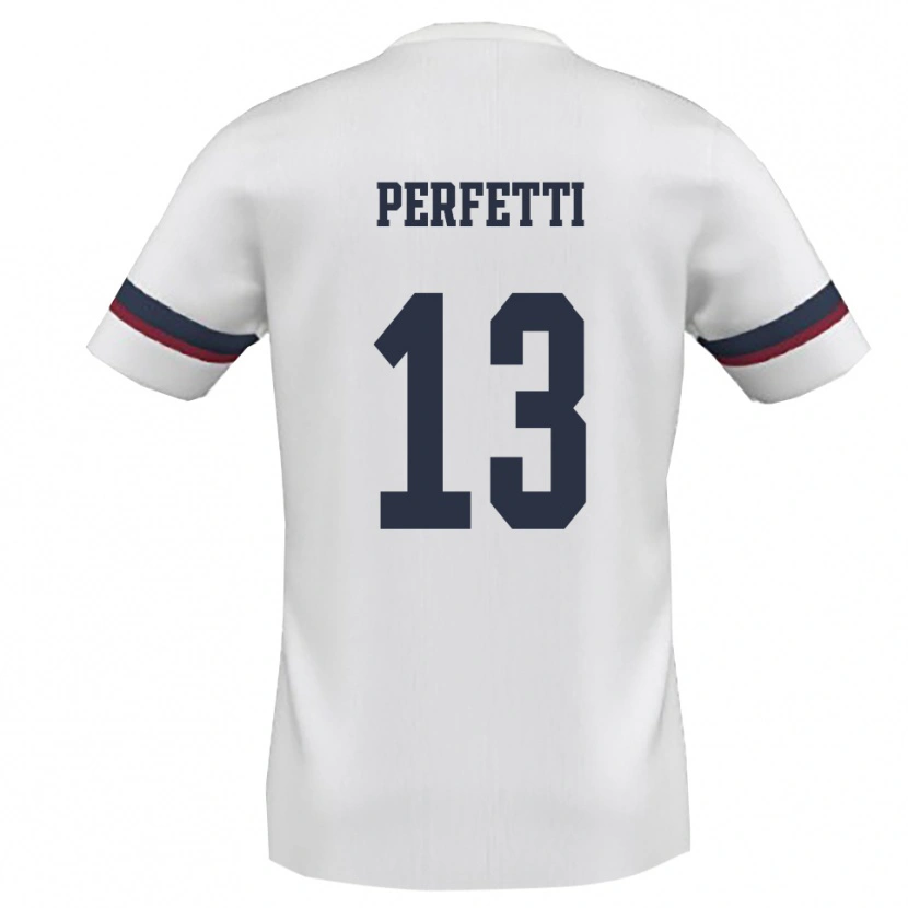 Danxen Dětské Daniel Perfetti #13 Bíločervená Daleko Hráčské Dresy 2025/26 Dres