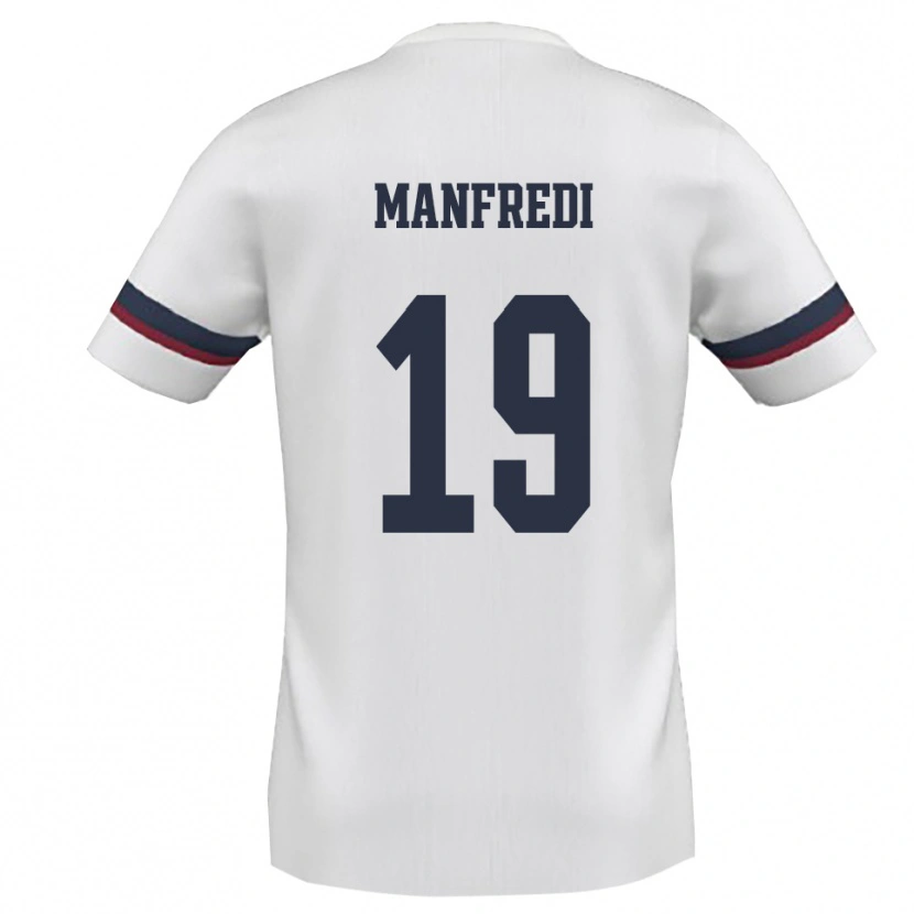 Danxen Dětské Antonio Manfredi #19 Bíločervená Daleko Hráčské Dresy 2025/26 Dres