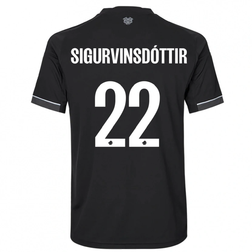 Danxen Dětské Sunneva Sigurvinsdóttir #22 Černobílá Daleko Hráčské Dresy 2025/26 Dres