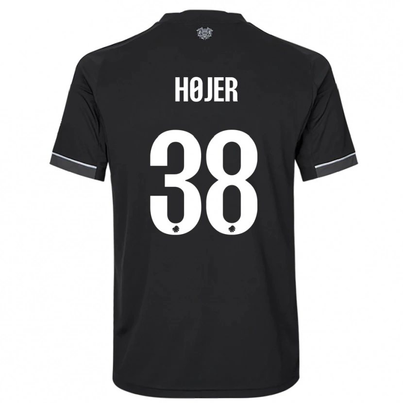 Danxen Dětské Oliver Højer #38 Černobílá Daleko Hráčské Dresy 2025/26 Dres