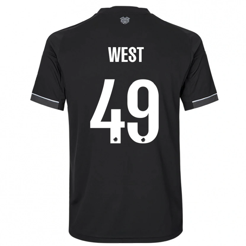 Danxen Dětské Liam West #49 Černobílá Daleko Hráčské Dresy 2025/26 Dres