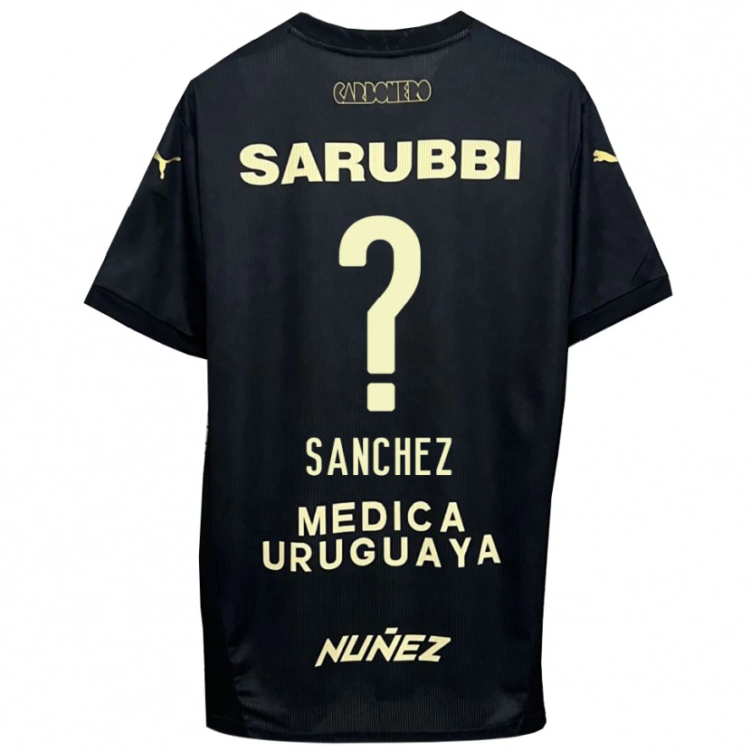 Danxen Dětské Juan Sanchez #0 Černo-Zlatá Daleko Hráčské Dresy 2025/26 Dres