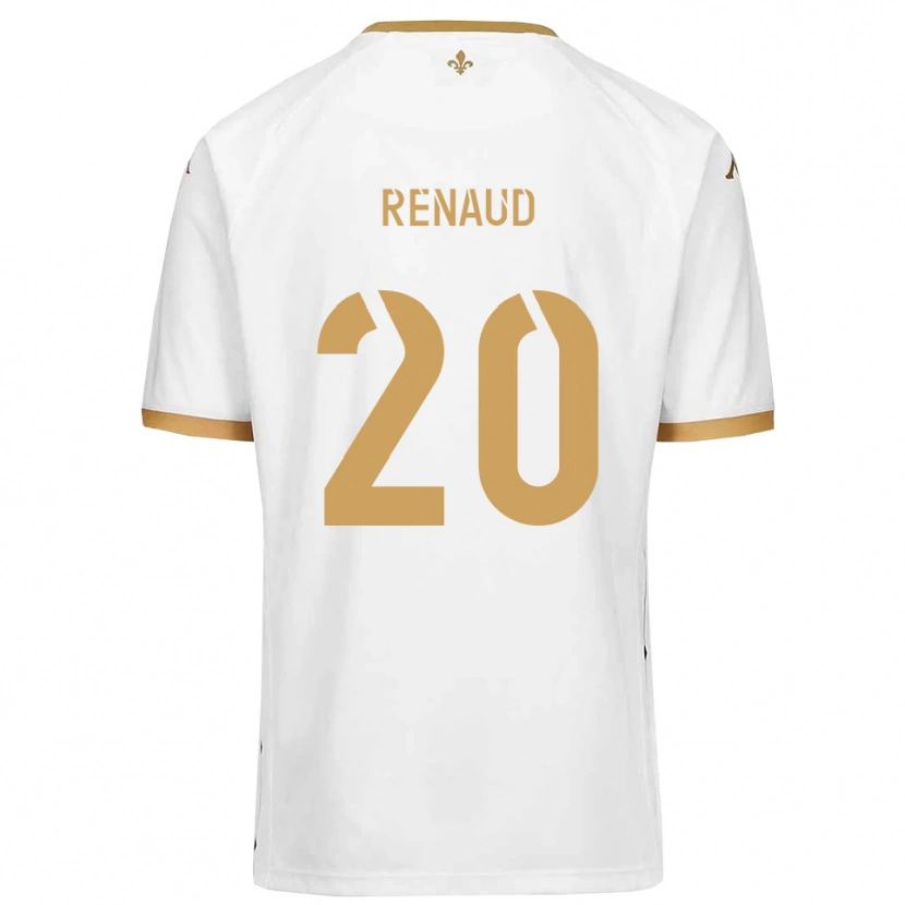 Danxen Dětské Tom Renaud #20 Bílá Zlatá Daleko Hráčské Dresy 2025/26 Dres