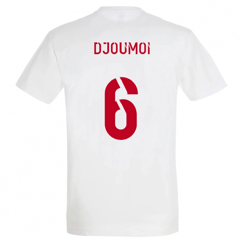 Danxen Dětské Mourade Djoumoi #6 Bílá Červená Žlutá Daleko Hráčské Dresy 2025/26 Dres