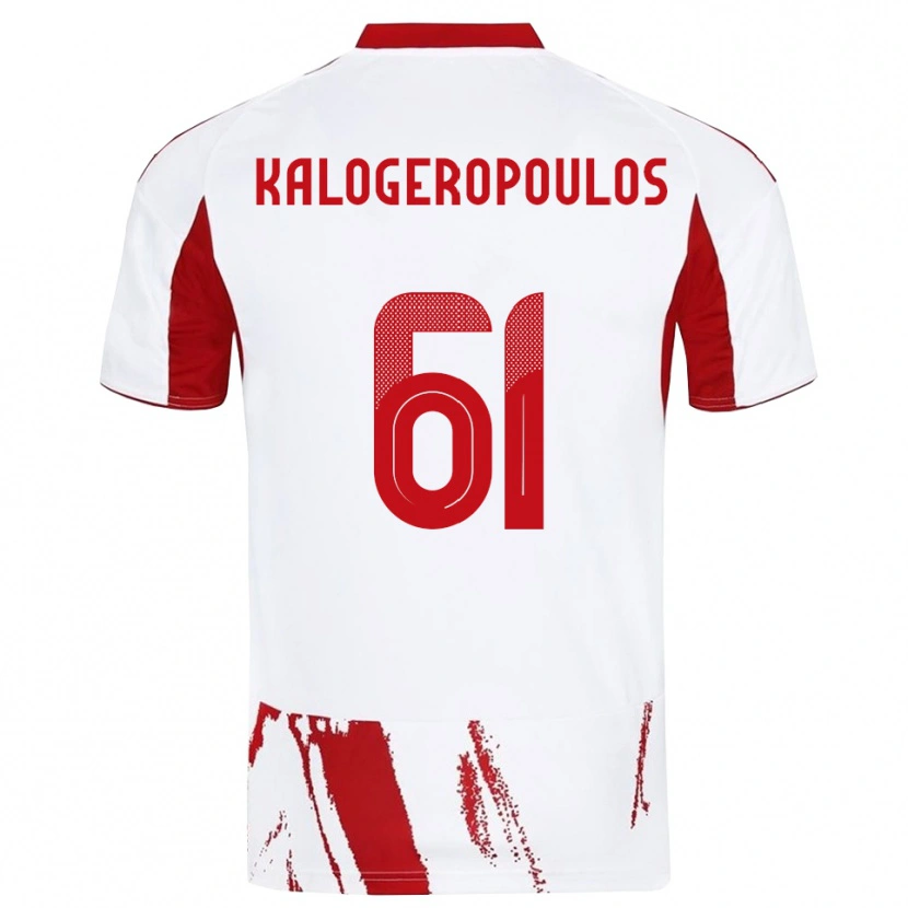 Danxen Dětské Alexios Kalogeropoulos #61 Bíločervená Daleko Hráčské Dresy 2025/26 Dres