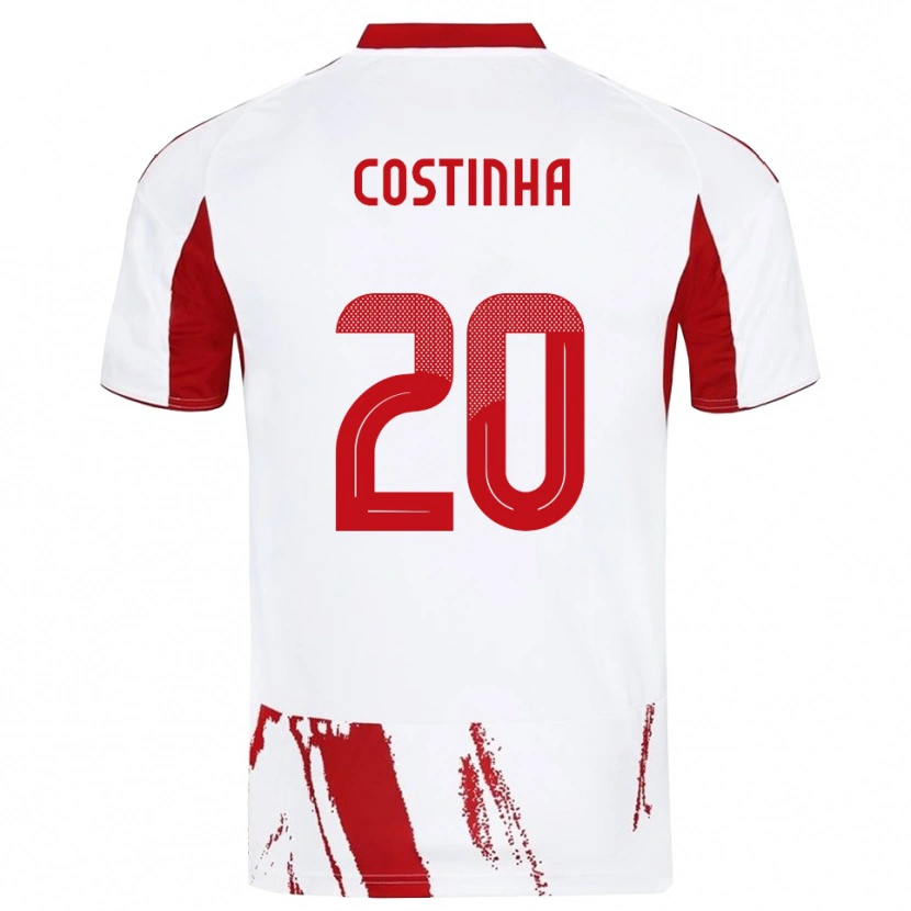 Danxen Dětské Costinha #20 Bíločervená Daleko Hráčské Dresy 2025/26 Dres