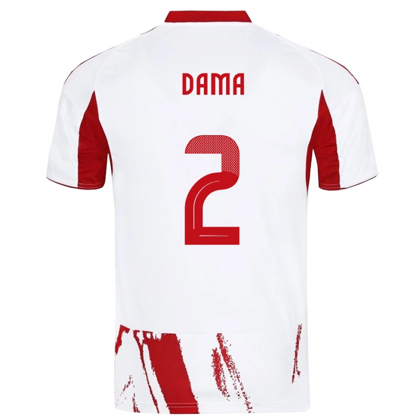 Danxen Dětské Antonis Dama #2 Bíločervená Daleko Hráčské Dresy 2025/26 Dres