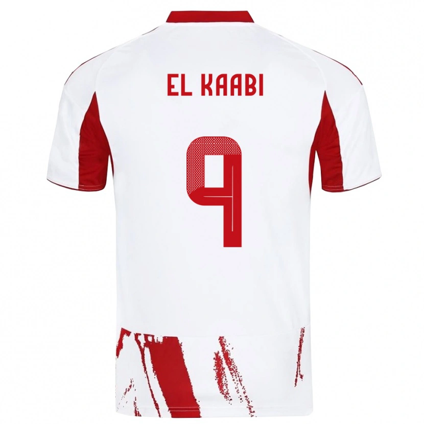 Danxen Dětské Ayoub El Kaabi #9 Bíločervená Daleko Hráčské Dresy 2025/26 Dres