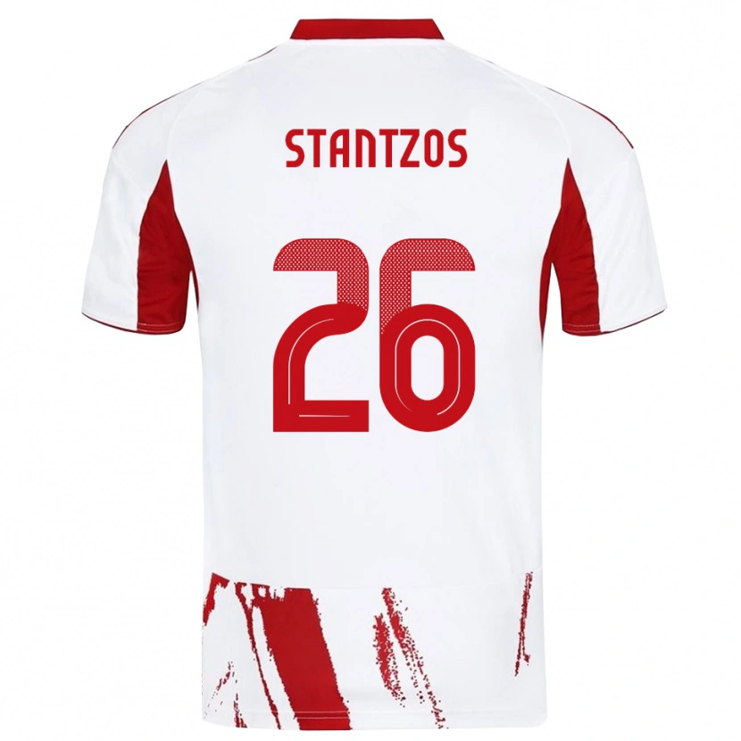 Danxen Dětské Athanasios Stantzos #26 Bíločervená Daleko Hráčské Dresy 2025/26 Dres
