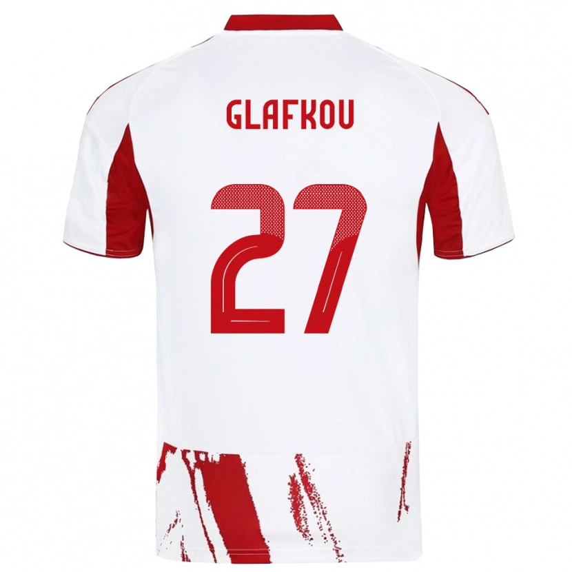 Danxen Dětské Anastasis Glafkou #27 Bíločervená Daleko Hráčské Dresy 2025/26 Dres