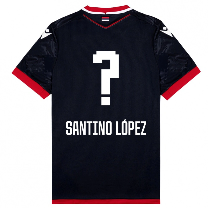 Danxen Dětské Santino López #0 Černočervená Daleko Hráčské Dresy 2025/26 Dres