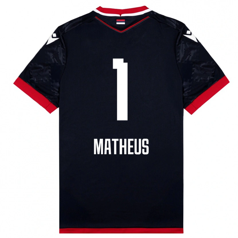Danxen Dětské Matheus #1 Černočervená Daleko Hráčské Dresy 2025/26 Dres