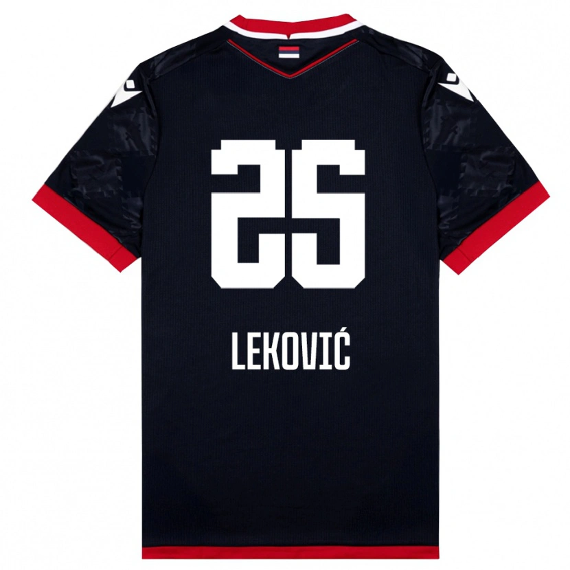 Danxen Dětské Stefan Leković #25 Černočervená Daleko Hráčské Dresy 2025/26 Dres