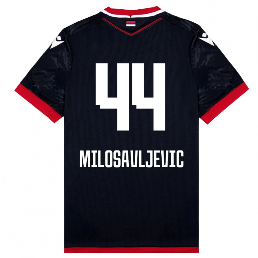 Danxen Dětské Veljko Milosavljevic #44 Černočervená Daleko Hráčské Dresy 2025/26 Dres