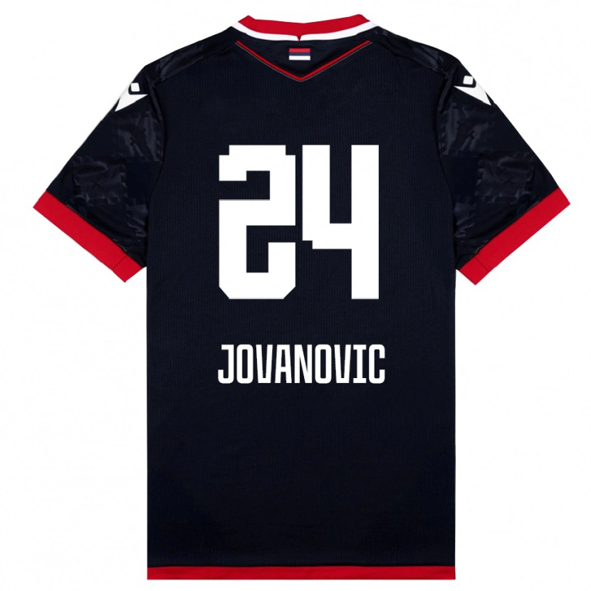 Danxen Dětské Luka Jovanovic #24 Černočervená Daleko Hráčské Dresy 2025/26 Dres