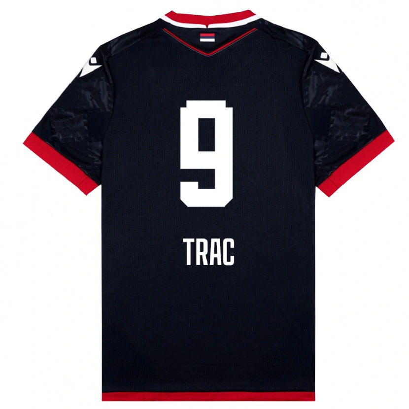 Danxen Dětské Jovan Trac #9 Černočervená Daleko Hráčské Dresy 2025/26 Dres