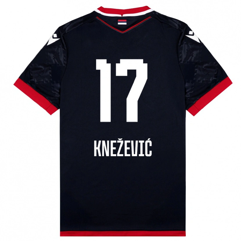 Danxen Dětské Minja Knežević #17 Černočervená Daleko Hráčské Dresy 2025/26 Dres
