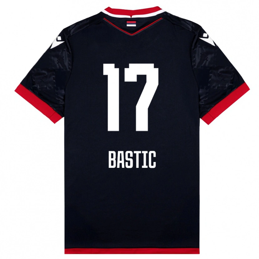 Danxen Dětské Aleksa Bastic #17 Černočervená Daleko Hráčské Dresy 2025/26 Dres