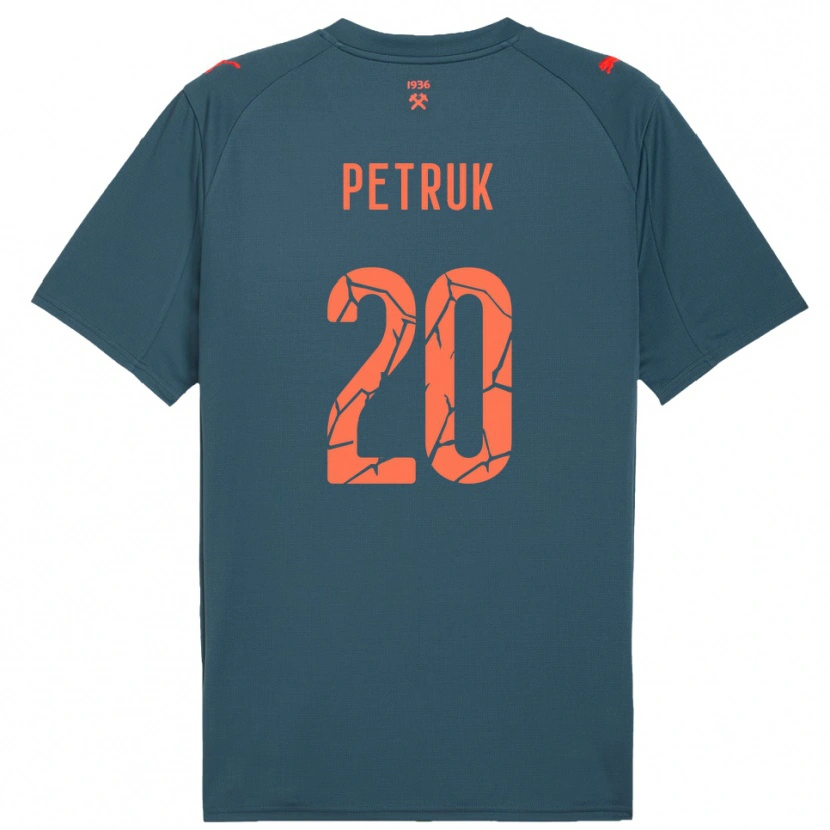 Danxen Dětské Denys Petruk #20 Tmavě Modrá Červená Daleko Hráčské Dresy 2025/26 Dres