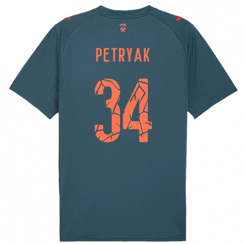 Danxen Dětské Ivan Petryak #34 Tmavě Modrá Červená Daleko Hráčské Dresy 2025/26 Dres