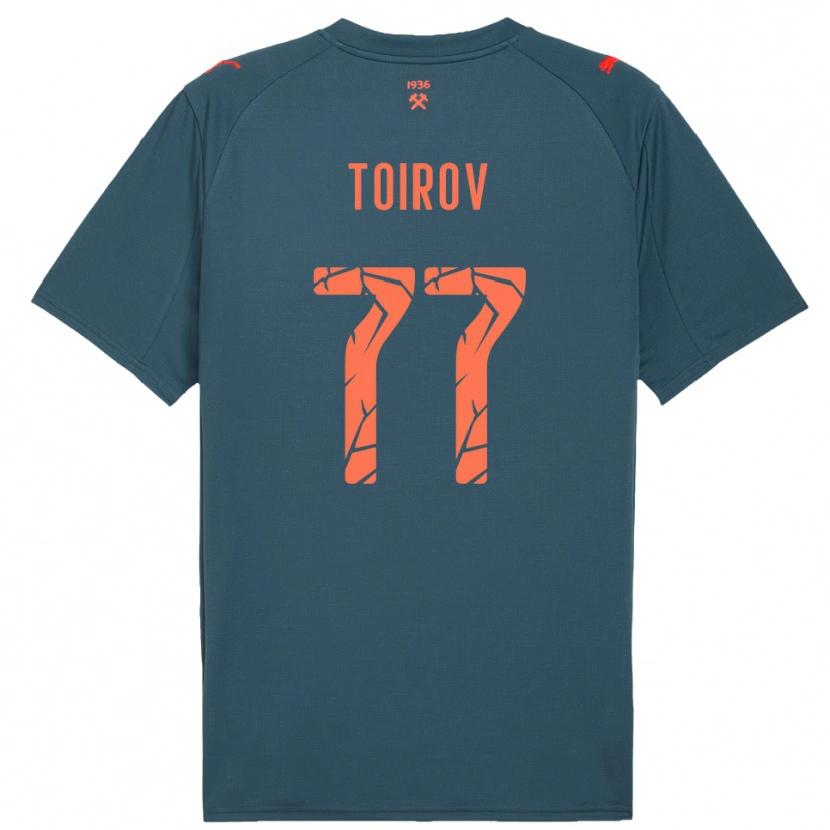Danxen Dětské Khusrav Toirov #77 Tmavě Modrá Červená Daleko Hráčské Dresy 2025/26 Dres