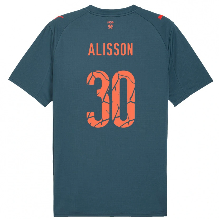 Danxen Dětské Alisson #30 Tmavě Modrá Červená Daleko Hráčské Dresy 2025/26 Dres