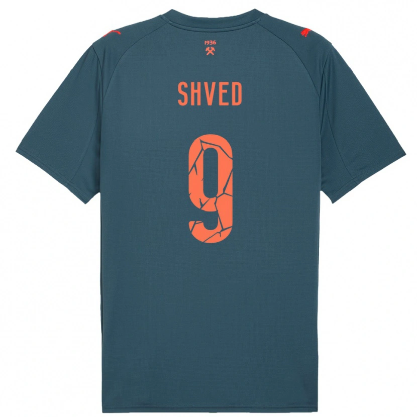 Danxen Dětské Maryan Shved #9 Tmavě Modrá Červená Daleko Hráčské Dresy 2025/26 Dres